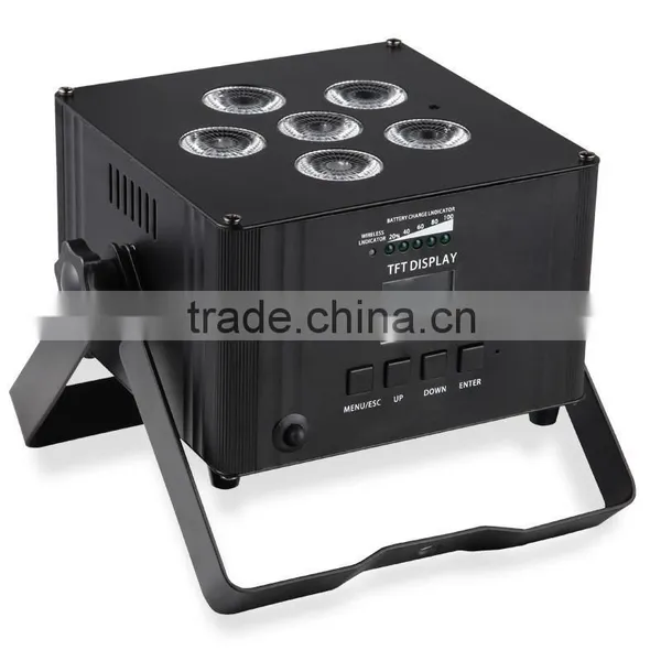 Hot Sale Battery Powered 4in1 RGBW Aluminum Housing LED PAR Stage Light photo-4