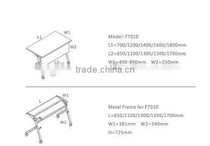 Latest Modern Design Folding Table for Training Table photo-2