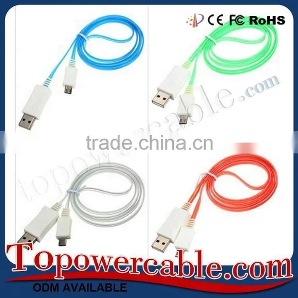 China Supplier Premium Hi-Speed Charging USB Cable With LED Light photo-6