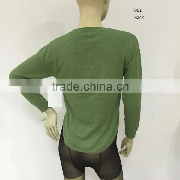 2016 Spring/summer Jersey Knitting Crew Neck Pullover Garment