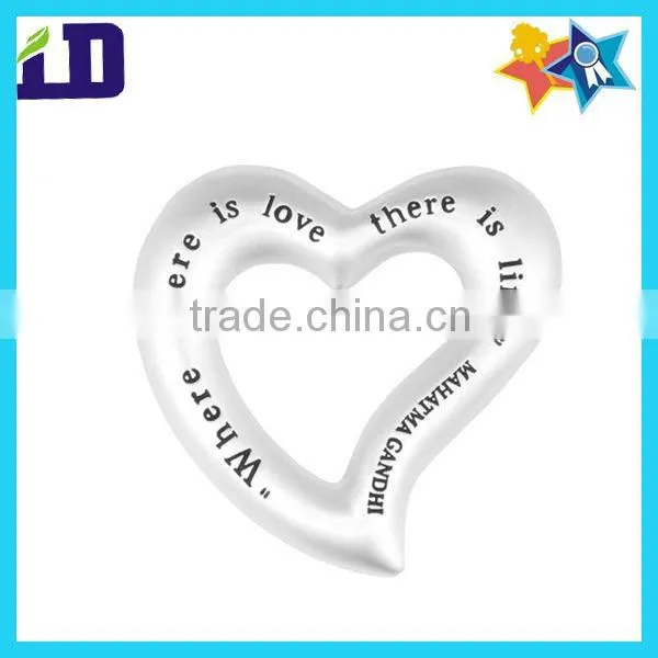 Custom Heart Metal Paper Weight