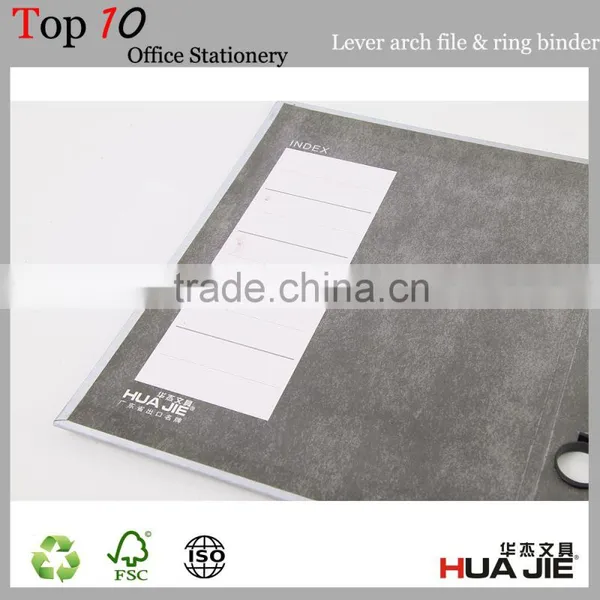 PVC Cardboard Lever Arch File Folder 2 Ring Binder photo-4