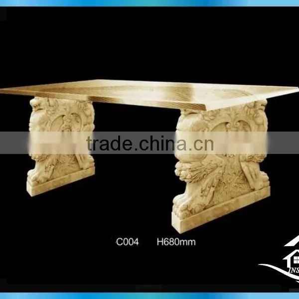 Cast Stone Carved Table Base photo-5