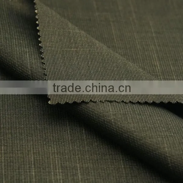 Hot Selling Polyester Cotton Fabric Pin Stripe and Slub Yarn FU1081-2 photo-3