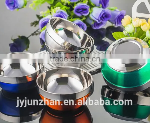 Stainless Steel Clorful Salad Bowl With Nice Design and High Quality Made by Junzhan Factory Directly photo-6