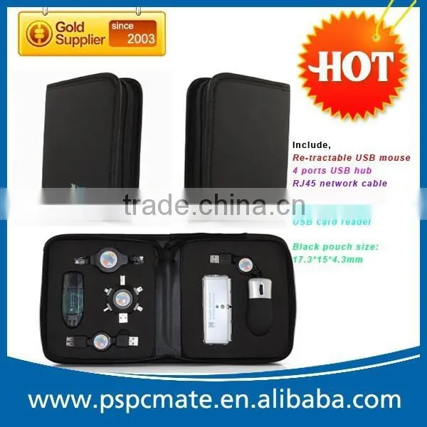 NEW COMPUTER NOTEBOOK TRAVEL KIT CARD READER USB MOUSE computer assembly kit