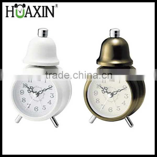 2015 Analog Quartz Single Bell Alarm Clock With Classical Bronze