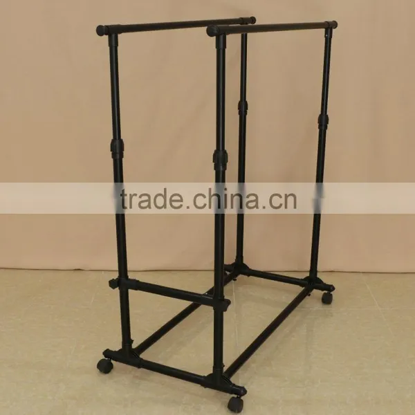 Adjustable Metal Display Hanging Rack With Wheels photo-6
