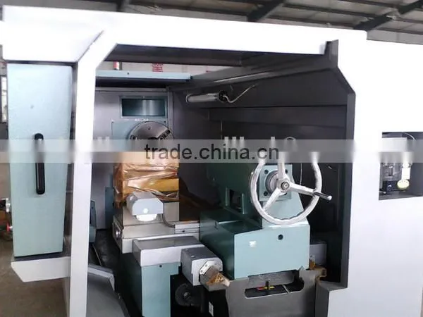 CJK6180B-2 Flat Bed Cnc Lathe Machining photo-4
