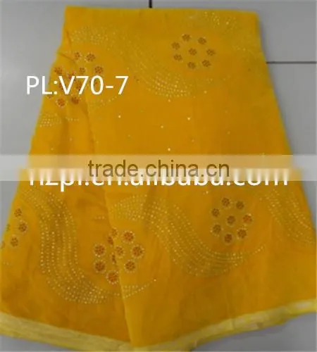 AFRICAN SWISS VELVET LACE FABRIC BEST SALE FASHION DESIGN(PL:V70-7)