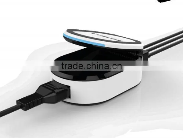 Amazon Hot Selling 3 in 1 Mutifunctional QC 2.0 USB Charger Qi Wireless Charger photo-3