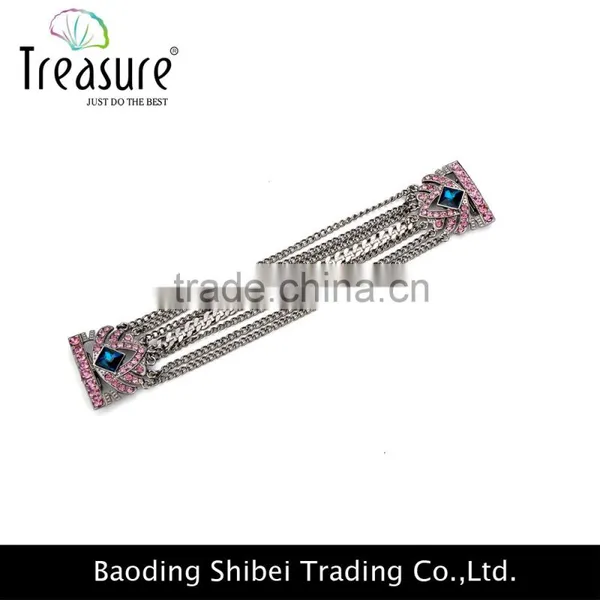 2016 Fashion New Design Pink Rhinestone Luxury Alloy Bracelet for Elegant Women Wholesale photo-6