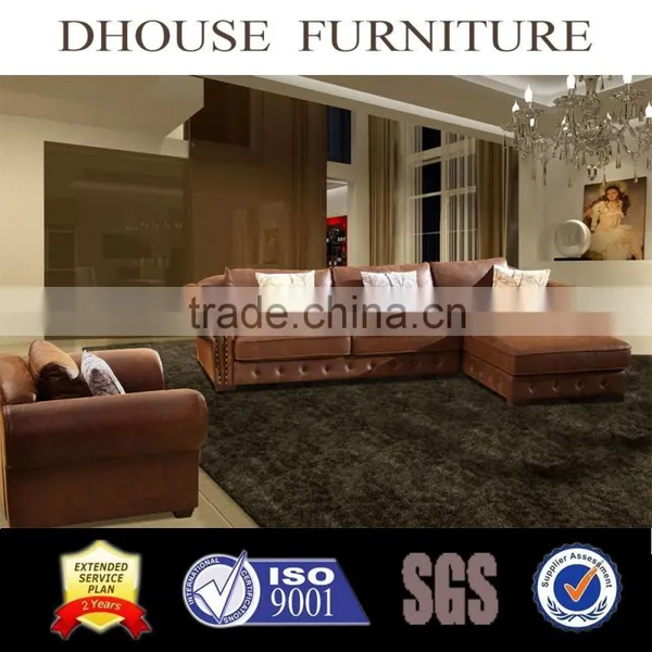Home Livingroom Furniture New Classic PU Bonded Leather Sofa Set AL155