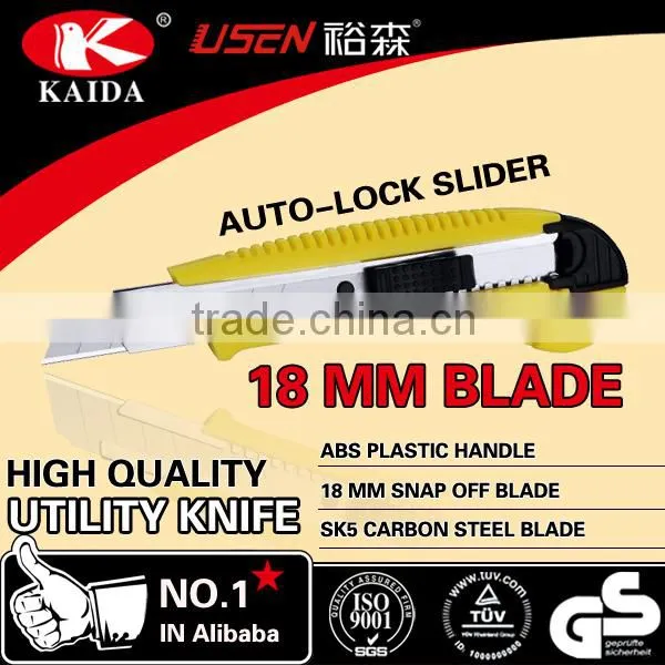 18mm Snap Off Blade Plastic Handle Screw Lock Stationery Cutter photo-3