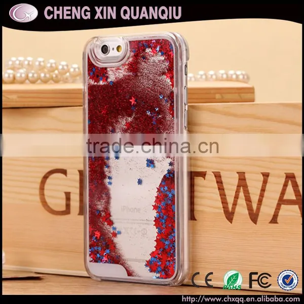 [CX]Bling Sparkle Glitter Stars Dynamic Liquid Quicksand Clear Plastic Case for IPhone 6s 6 Plus 2016 Quality Choice photo-5