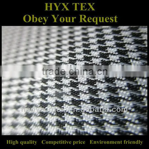 100% Polyester Houndstooth Fabric For Clothing