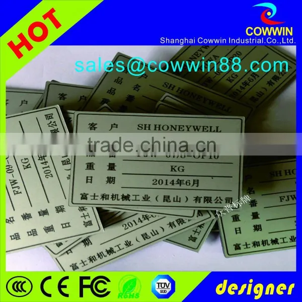 2016 Bulk Custom Printing Steel Nameplate With Serial Number photo-4