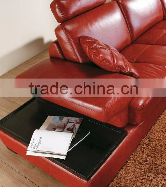 Arab Style Pure Leather Corner Sofa With Wooden Table Quality Choice Supplier's Choice photo-5