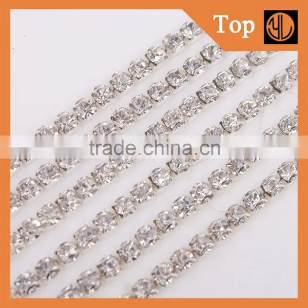 Colorful Outlook Whole Sizes Avalible Crystal Rhinestone Cup Chain photo-5