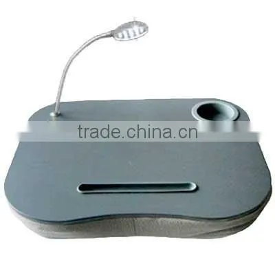 254685 Portable foldable laptop table with light on bed