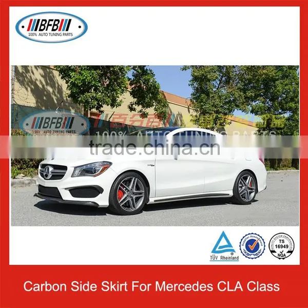CARBON SIDE SKIRTS COVER FOR MERCEDES CLA CLASS W117 CLA250 CLA45 photo-3