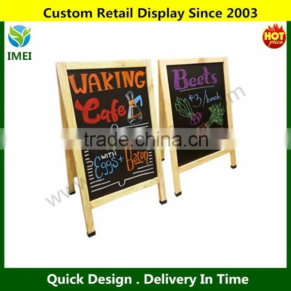 Wooden A-Frame Chalkboard Easel With Liquid Chalk Markers YM5-1106