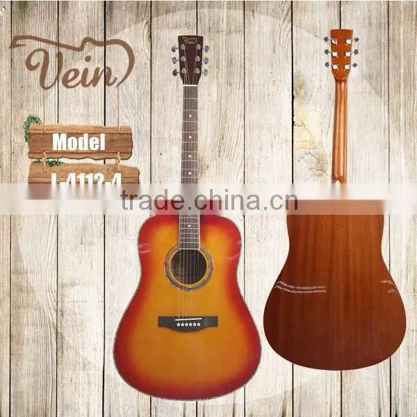 41" Custom Sunburst Acoustic Guitar L-4112C-4 OEM Factory