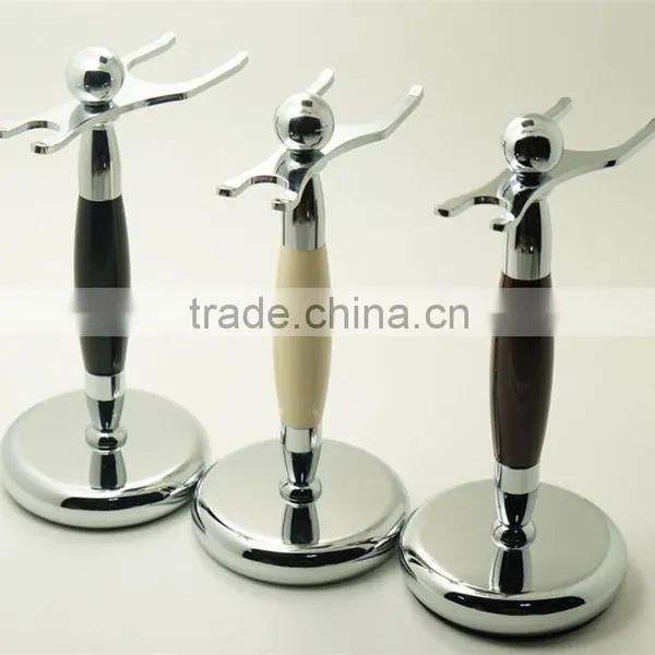 High Quality Men Shaving Brush Razor Stand Professional Stainless Shaving Stand photo-4