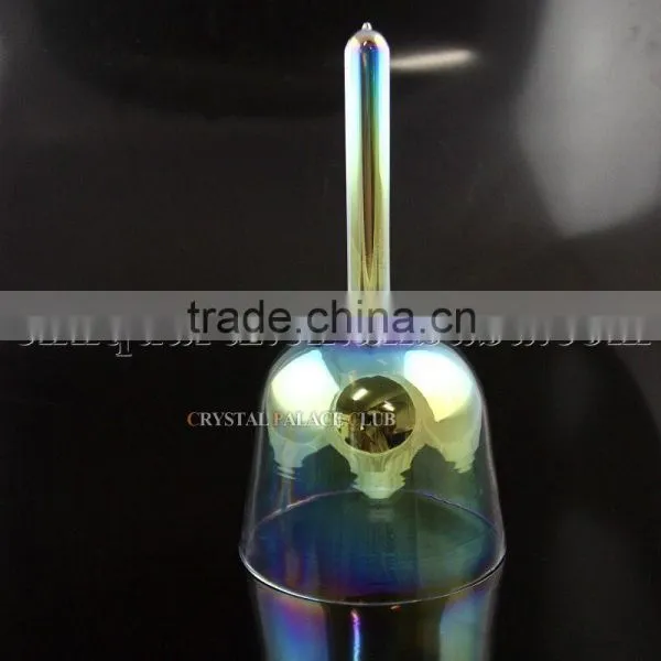 Plated Titanium Quartz Crystal Singing Bowl With Handle and Seven Color photo-5