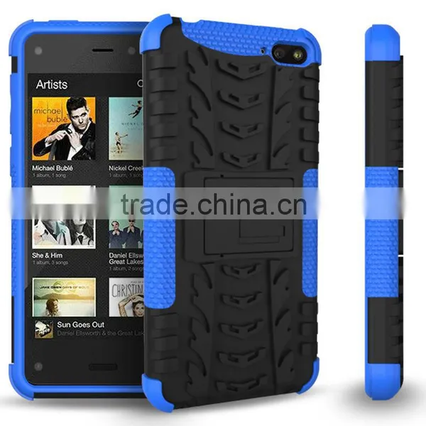 New Arrival!Amazon Fire Phone Shock-proof Heavy Duty 2 in 1 Rugged Cover Case With Stand in Cool Dazzled Pattern