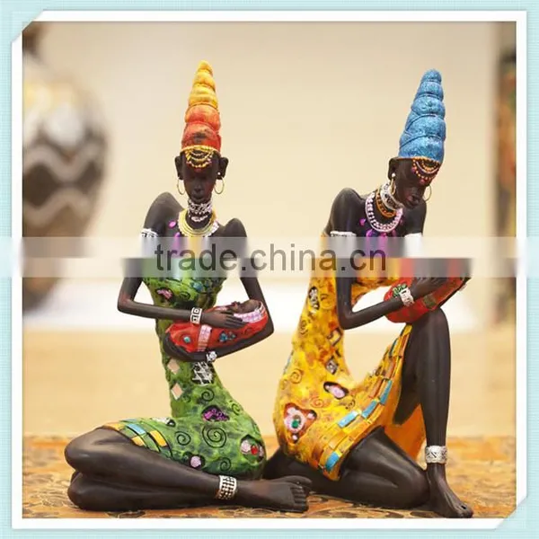 Polyresin African Mother Figurine Holy Family Figurine for Home Decoration photo-5