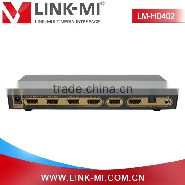 LM-HD402 HDMI Matrix 4 in 2 Out Support Optical Audio photo-4