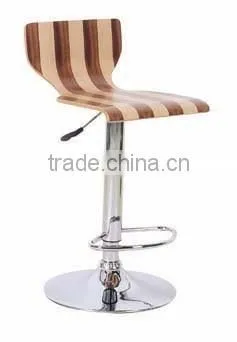 Wood High Back Swivel Bar Chair for UK photo-3
