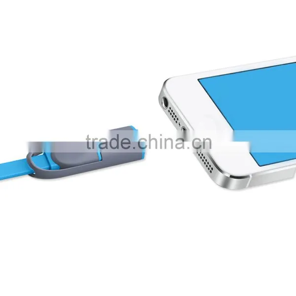 Micro USB Cable 2 in 1 Sync Data Charging USB Cable for IPhone6/7/for Samsung Android photo-4