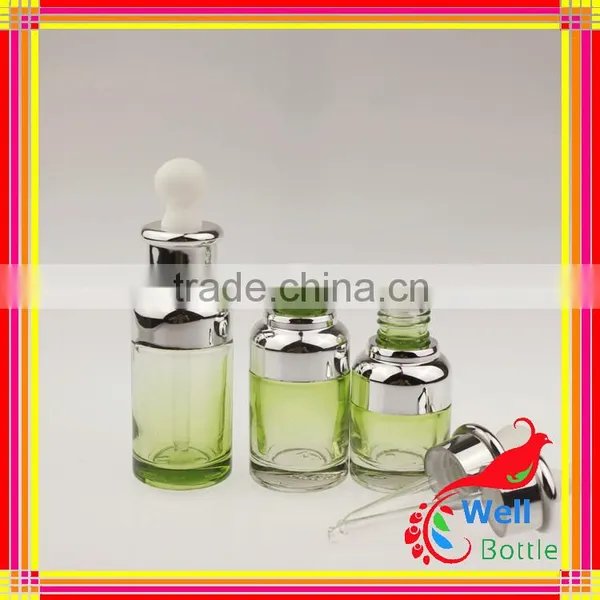 20ml 30ml 50ml Aluminium Shoulder Bottle Glass Dropper Bottle GSB-022R
