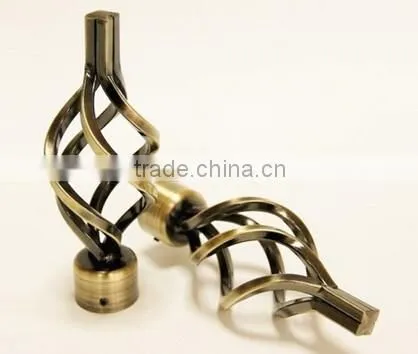 Plating Fashion Curtain Rod Finial photo-2