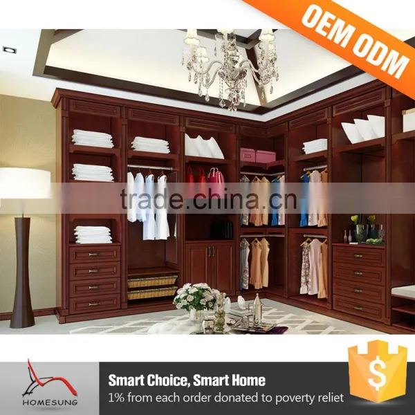 Homesung Hot Sale Modern Solid Wood Wardrobe Closet photo-3