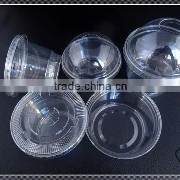 Custom Logo PET 6 oz 240ml Ice Cream Cup Plastic With Lid photo-2