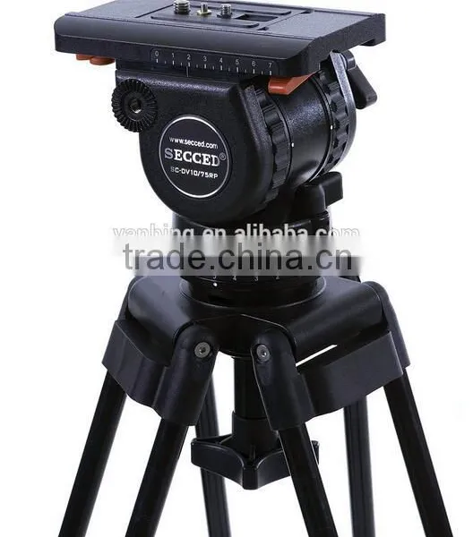 Professional Video Camera Tripod Secced Reach Plus 2 Tripod Loading 11.4kg photo-3