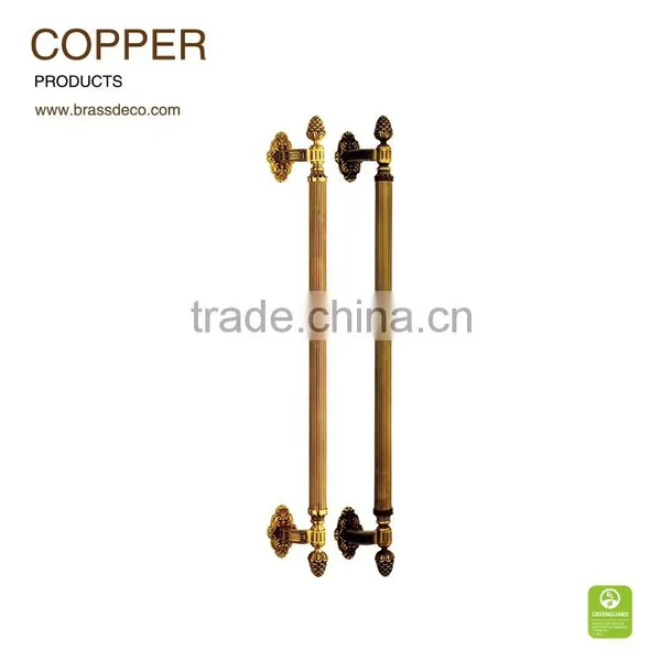 Hotel Entrance Door HK805 Copper Door Luxurious Handle