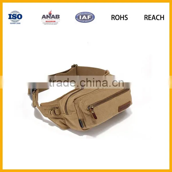 Fashionable and Cheap Canvas Multilayer Waist Bag for Boys and Girls photo-2