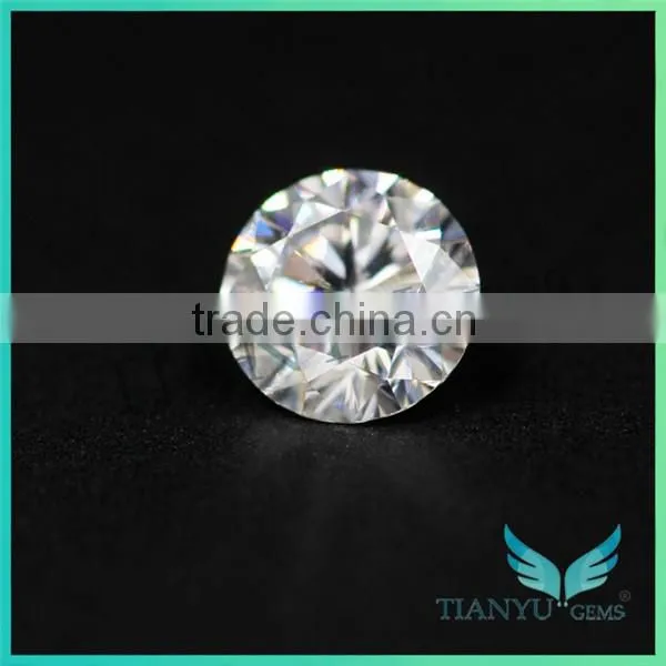 Wholesale 3 Carat Forever Brilliant D F G H Color Round Cut Moissanite Diamond Alternative Engagement Rings photo-2