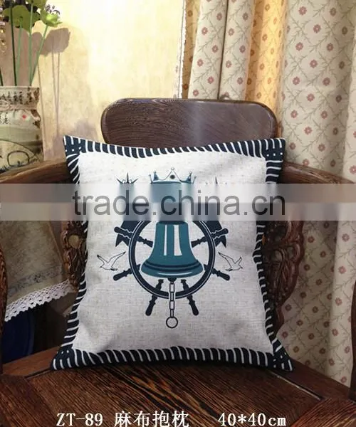 Nature Linen Material Custom Printed Cushion Pillow photo-3