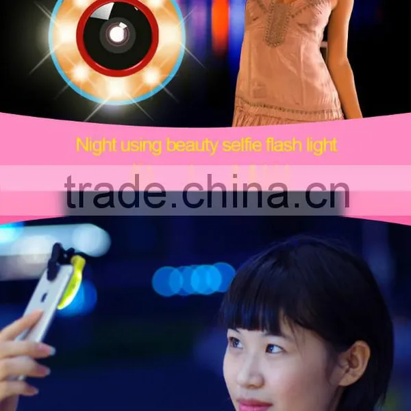 Universal Clip-On Selfie LED Light With Colored Filters And Camera Lens Kit For Smart Phones Tablets photo-3