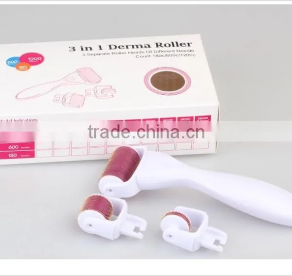 2015 Newest 180/600/1200pins 3 in 1 Derma Roller photo-6