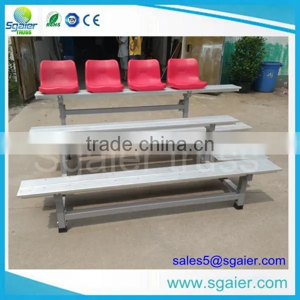 Metal Sports Stadium Bleachers With Plastic Chair photo-4