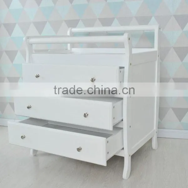 Wholesale Australia / NewZealand Style 3 Drawer Wooden Baby Changing Dresser Change Table photo-4