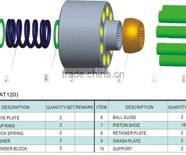 VRD63 Excavator Hydraulic Main Pump Parts photo-2