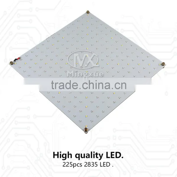 Factor Wholesale Plant Hydroponics 225 Chips 45W SMD Full Spectrum Panel LED Grow Light For Greenhouse Plant photo-2