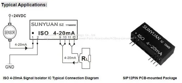 Two-Wire 4 20mA Loop Powered Converter With 3kv Isolation photo-5